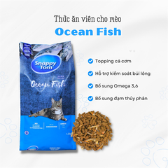Hạt Snappy Tom topping cá cơm cho mèo 1,5kg