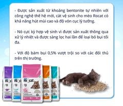 Cát vệ sinh cho mèo Rocat 20L