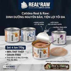 Pate Catidea Real&Raw 170g