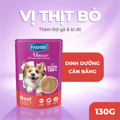 Pate dạng mousse cho chó Faenbei gói 130g