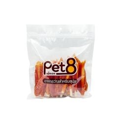 Phi Lê Gà sấy quấn que sữa Pet8 JJA44 400g