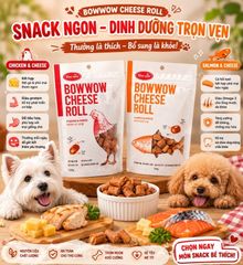Phô mai cuộn thịt gà BowWow 120g