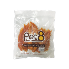 Phi Lê Gà sấy quấn que sữa Pet8 JJA44 400g