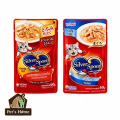Pate cho mèo Silver Spoon dạng sốt 60g