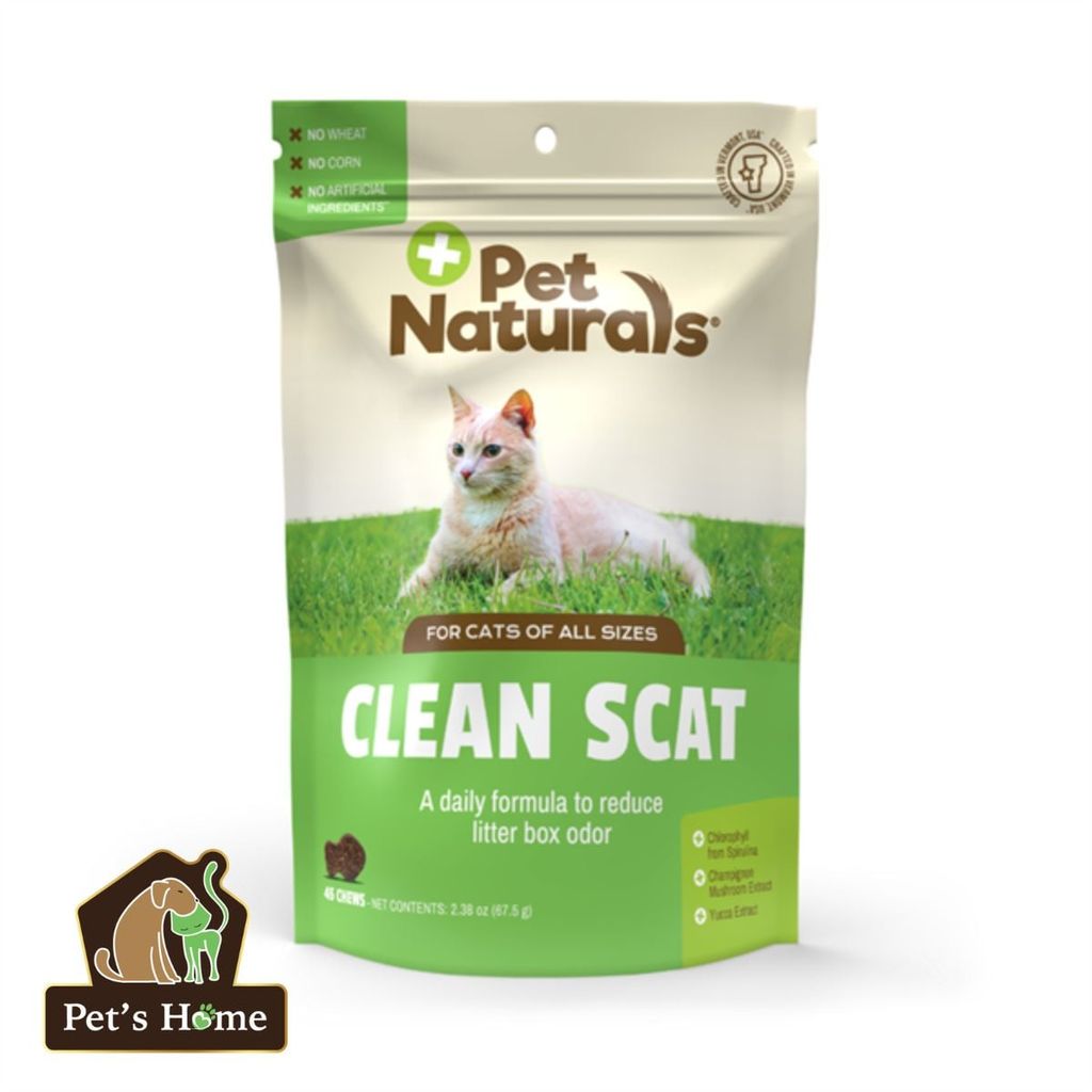 Viên nhai Pet Naturals Clean Scat khử mùi hôi phân và thải độc cho mèo (45 viên)