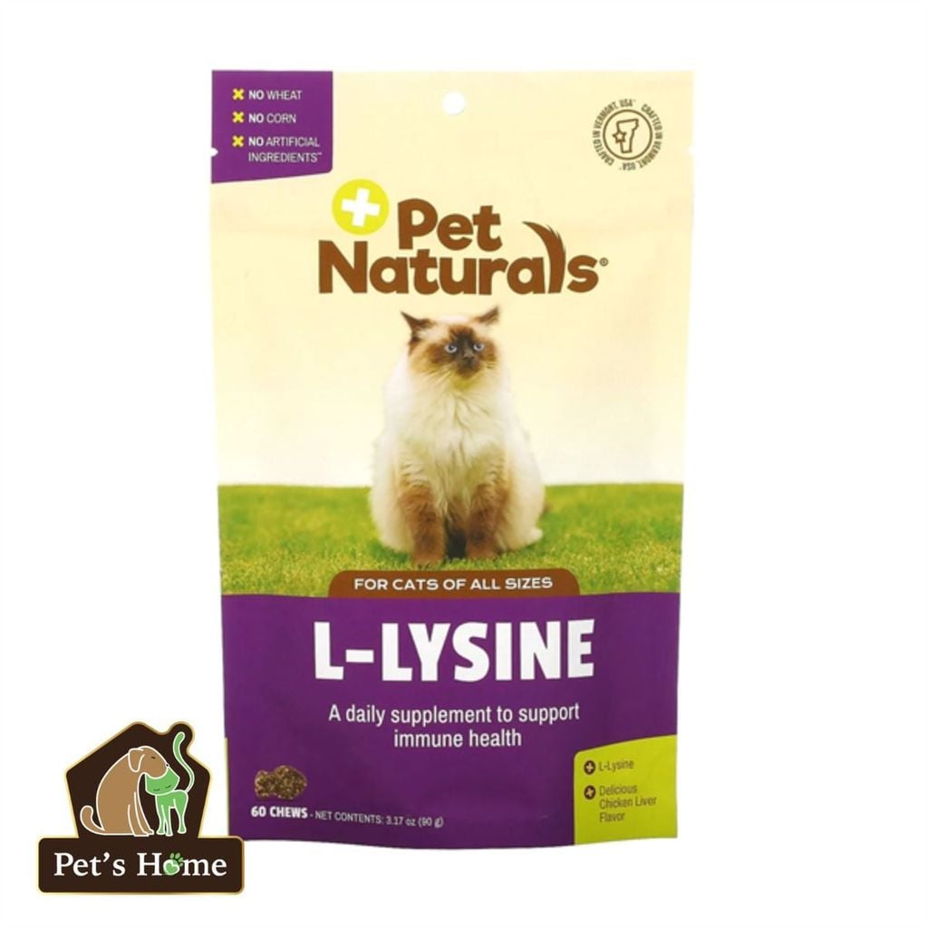 Viên nhai Pet Naturals L-Lysine cho mèo (60 viên)
