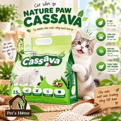 Cát sắn Nature Paw Cassava Cat Litter 2,5kg