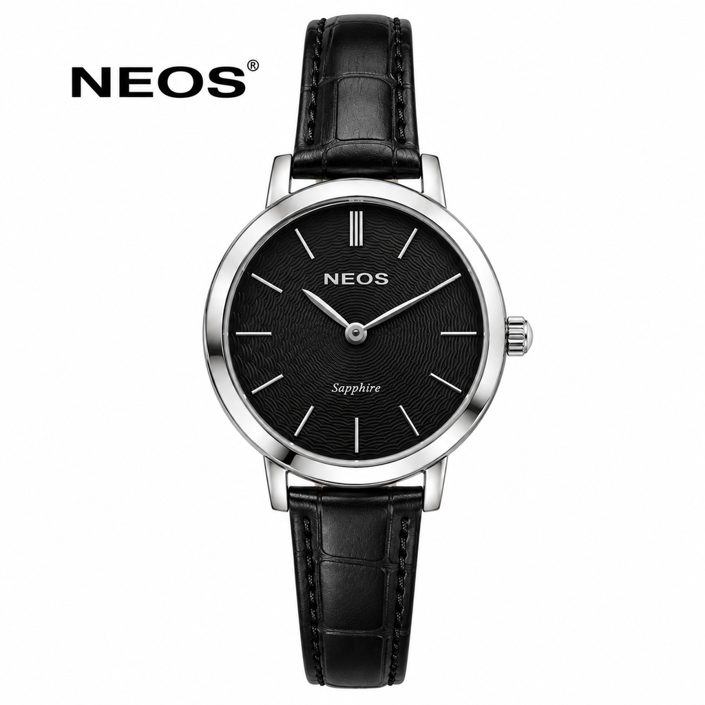 Đồng Hồ Nữ Dây Da Neos N-40577L Sapphire Chính Hãng