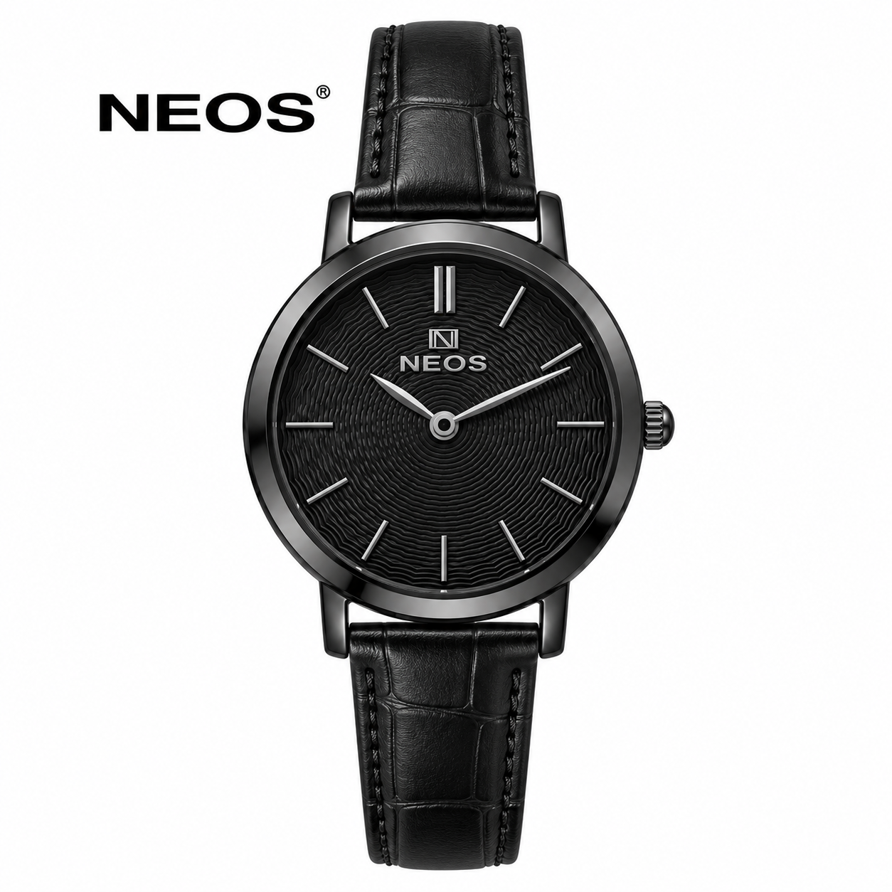 Đồng Hồ Nữ Dây Da Neos N-40577L Sapphire Chính Hãng