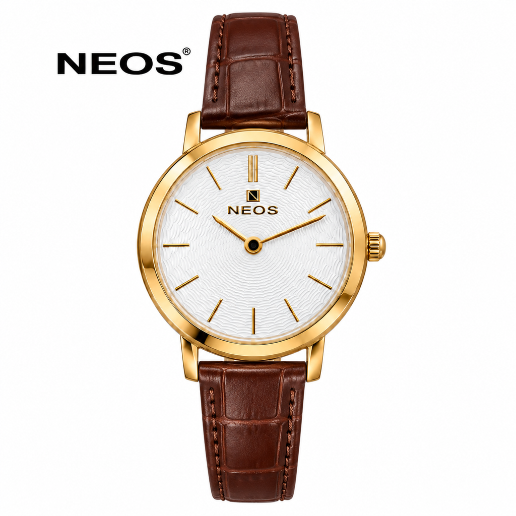 Đồng Hồ Nữ Dây Da Neos N-40577L Sapphire Chính Hãng
