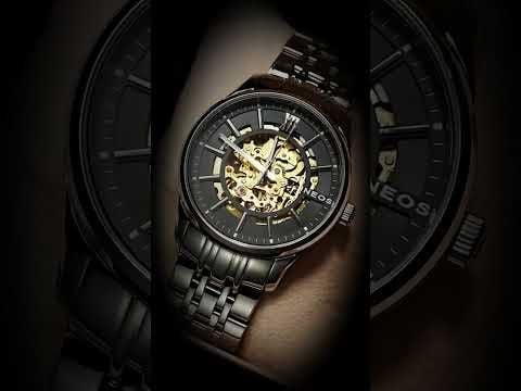 Đồng Hồ Cơ Nam Dây Thép Neos M-90121 Sapphire Bảo Hành chính Hãng 5 Năm