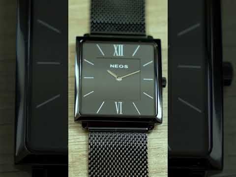 Đồng Hồ Mặt Vuông Neos N-40674M Nam Dây Lưới