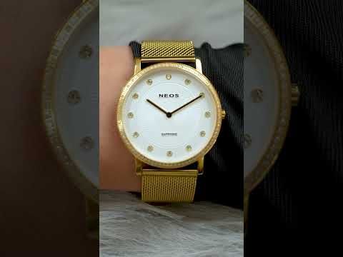 Đồng Hồ Neos N-40577AM Sapphire Dây Thép Lưới