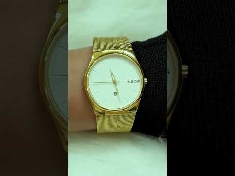 Đồng Hồ Nam Đẹp Neos N-40713M Sapphire Dây Lưới