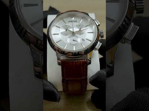Đồng Hồ Nam Dây Da Chronograp 6 kim Neos N-30818M Sapphire Chính Hãng