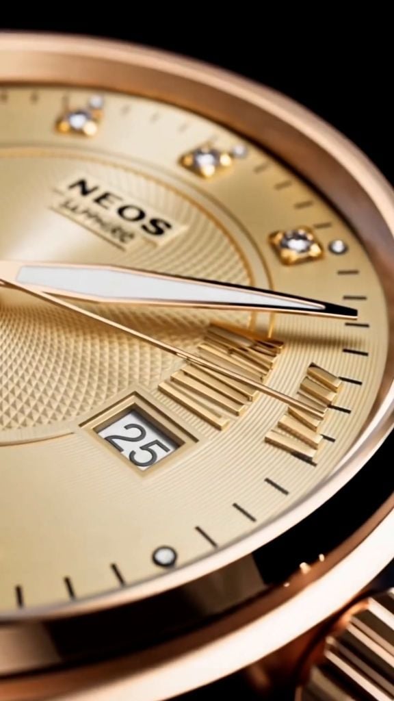Đồng Hồ Cơ Nam Neos N-90107 Sapphire Dây Thép Bảo Hành Chính Hãng 5 Năm