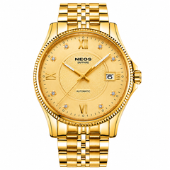 Đồng Hồ Cơ Nam Neos N-90107 Sapphire Dây Thép Bảo Hành Chính Hãng 5 Năm
