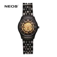 Đồng Hồ Cơ Nam Dây Thép Neos M-90121 Sapphire Bảo Hành chính Hãng 5 Năm