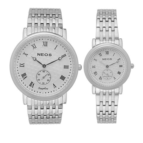 Đồng Hồ Đôi Dây Thép Neos N-30851 Sapphire Bảo Hành Chính Hãng 5 Năm