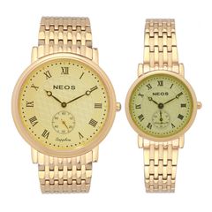 Đồng Hồ Đôi Dây Thép Neos N-30851 Sapphire Bảo Hành Chính Hãng 5 Năm