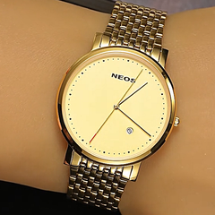 Đồng Hồ Nam Dây Thép Neos N-30888G Sapphire Bảo Hành Chính Hãng 5 Năm