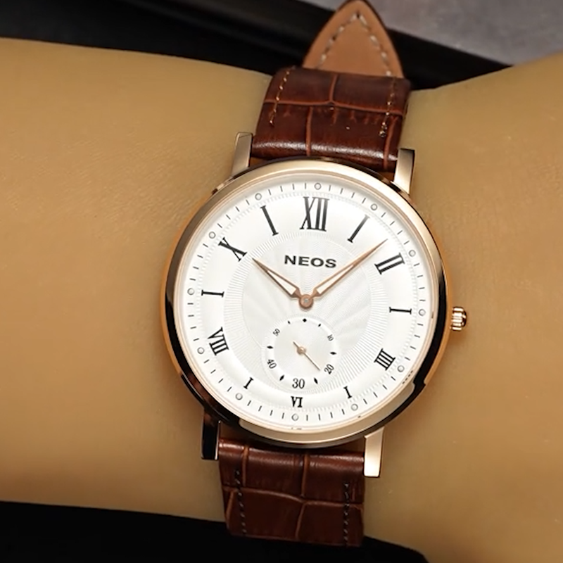 Đồng Hồ Dây Da Nam Neos N-40675G Sapphire Chính Hãng