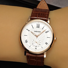 Đồng Hồ Dây Da Nam Neos N-40675G Sapphire Chính Hãng