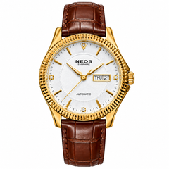 Đồng Hồ Nam Dây Da Máy Cơ Neos M-90105 Sapphire Bảo Hành Chính Hãng 5 Năm