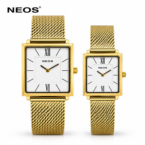 Đồng Hồ Đôi Dây Lưới Neos N-40674 Sapphire Bảo Hành Chính Hãng 5 Năm