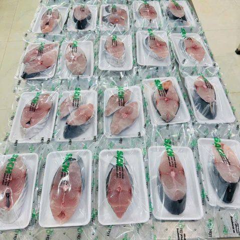  Cá Thu ống cắt khoanh 500g/gói 