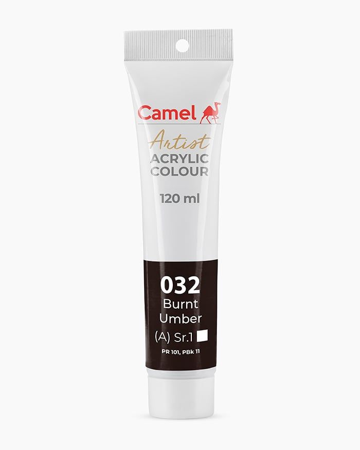 [DA ĐEN] Màu vẽ Acrylic Camel Artist 120ml Dạng Tuýp 120ml - Hãng Kokuyo Camlin