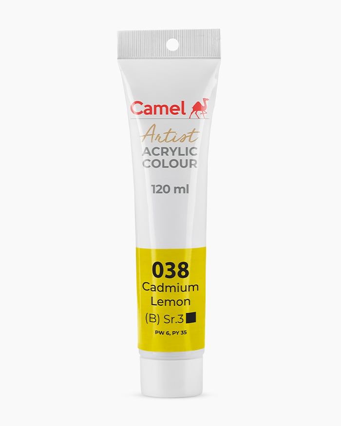 [DA ĐEN] Màu vẽ Acrylic Camel Artist 120ml Dạng Tuýp 120ml - Hãng Kokuyo Camlin