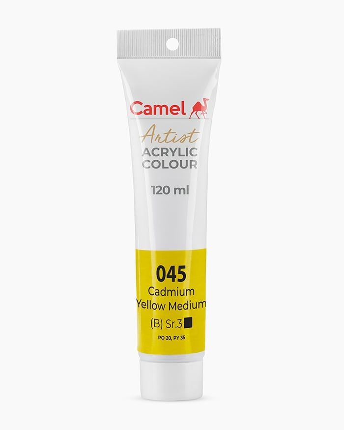 [DA ĐEN] Màu vẽ Acrylic Camel Artist 120ml Dạng Tuýp 120ml - Hãng Kokuyo Camlin