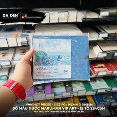 [DA ĐEN] Sổ Màu Nước Chất Lượng Cao Maruman Vif Art Đủ Size F0/F3F4