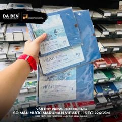 [DA ĐEN] Sổ Màu Nước Chất Lượng Cao Maruman Vif Art Đủ Size F0/F3F4