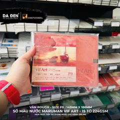 [DA ĐEN] Sổ Màu Nước Chất Lượng Cao Maruman Vif Art Đủ Size F0/F3F4