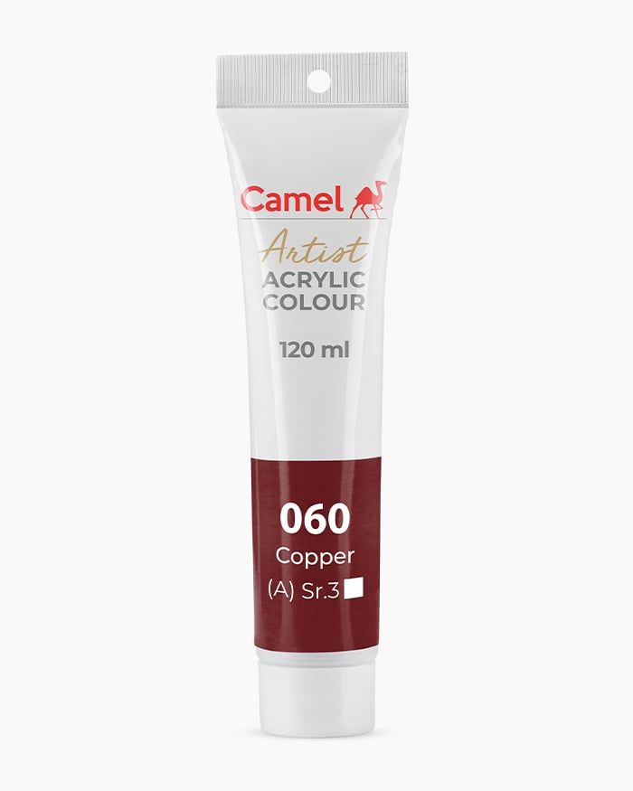 [DA ĐEN] Màu vẽ Acrylic Camel Artist 120ml Dạng Tuýp 120ml - Hãng Kokuyo Camlin