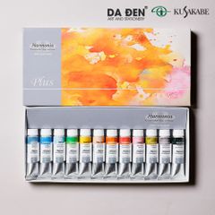 Màu Nước Tách Lớp Kusakabe Harmonia 12 Màu x 10ml Tube (Plus)