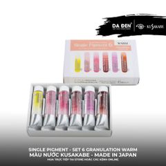 [DA ĐEN] Set 6 Màu Nước Đơn Sắc Single Pigment Kusakabe - made in Japan