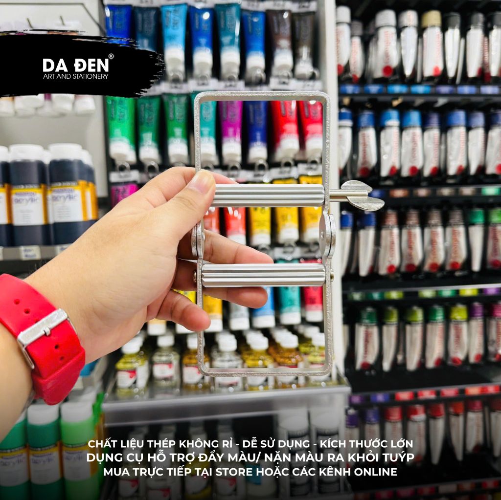 [DA ĐEN] Dụng Cụ Hỗ Trợ Đẩy Màu/ Nặn Màu Ra Khỏi Tuýp/ Ống Đựng Size Lớn