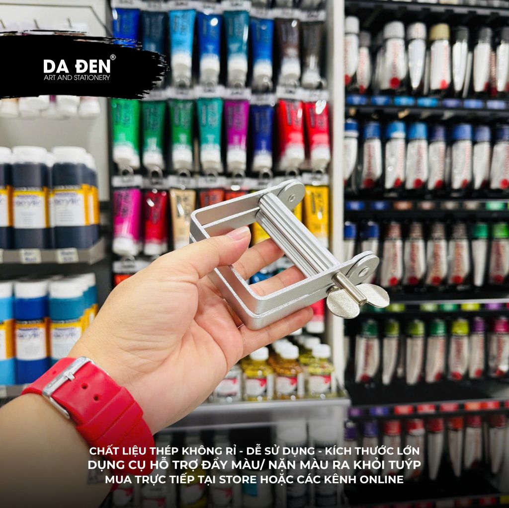 [DA ĐEN] Dụng Cụ Hỗ Trợ Đẩy Màu/ Nặn Màu Ra Khỏi Tuýp/ Ống Đựng Size Lớn