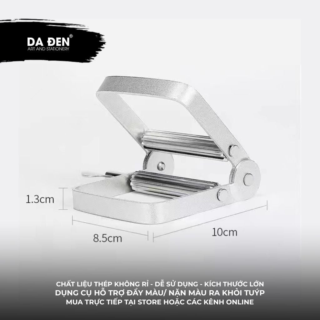 [DA ĐEN] Dụng Cụ Hỗ Trợ Đẩy Màu/ Nặn Màu Ra Khỏi Tuýp/ Ống Đựng Size Lớn