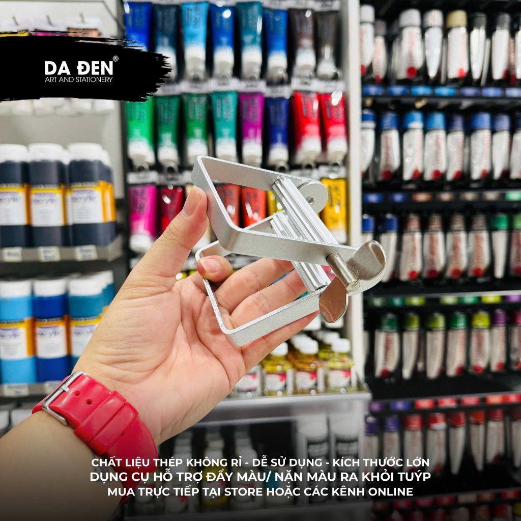[DA ĐEN] Dụng Cụ Hỗ Trợ Đẩy Màu/ Nặn Màu Ra Khỏi Tuýp/ Ống Đựng Size Lớn