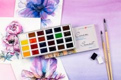 Màu Nước Nga Sonnet 12 | 16 | 24 Màu Hộp Giấy