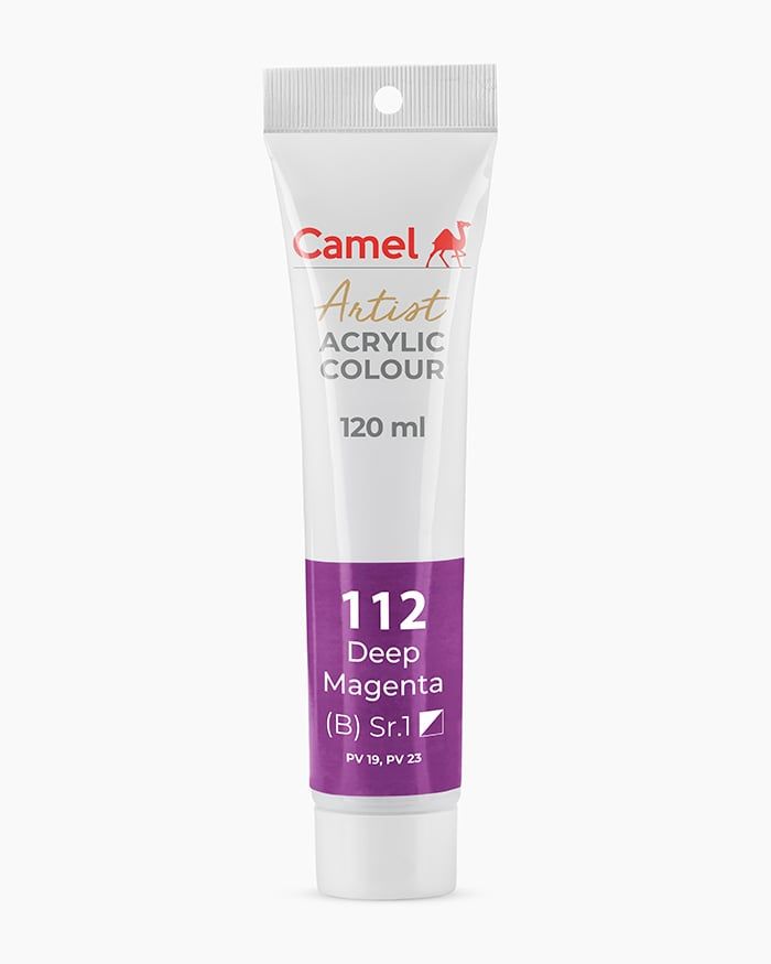 [DA ĐEN] Màu vẽ Acrylic Camel Artist 120ml Dạng Tuýp 120ml - Hãng Kokuyo Camlin