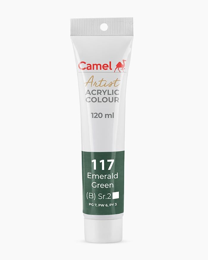 [DA ĐEN] Màu vẽ Acrylic Camel Artist 120ml Dạng Tuýp 120ml - Hãng Kokuyo Camlin