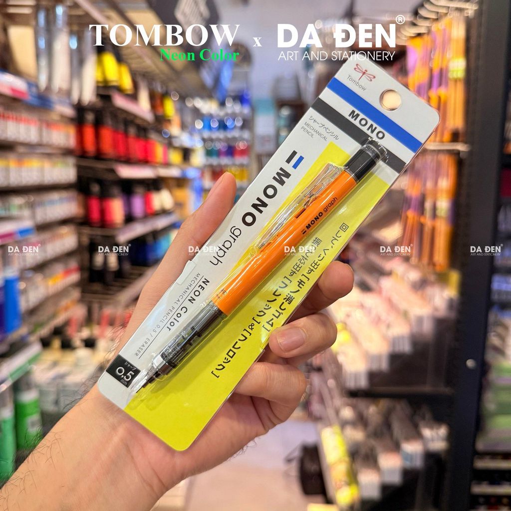 Bút Chì Bấm Tombow Mono Graph 0.3 | 0.5 Bản Neon