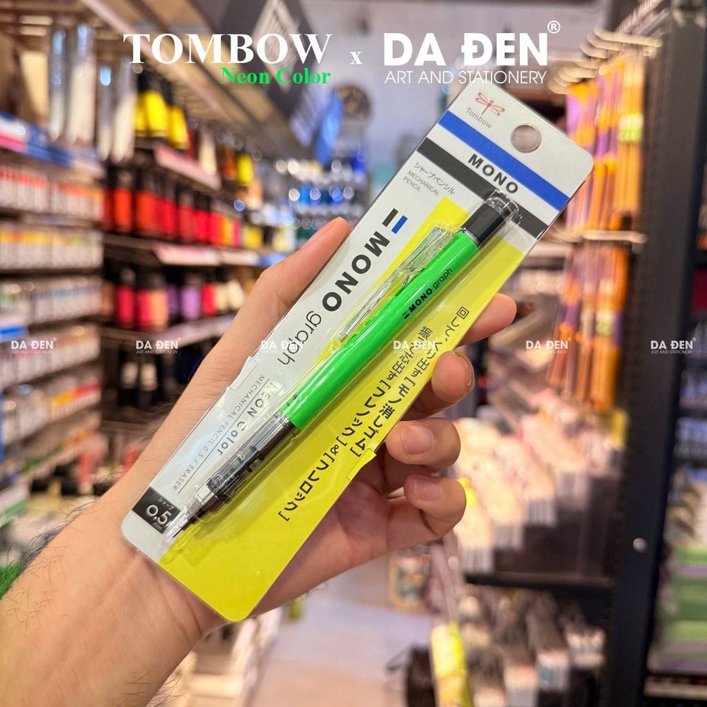 Bút Chì Bấm Tombow Mono Graph 0.3 | 0.5 Bản Neon