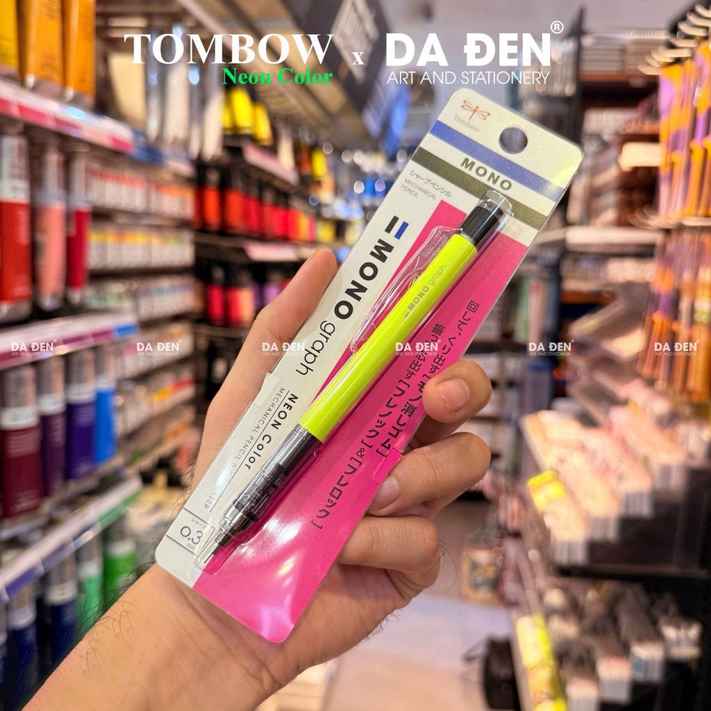 Bút Chì Bấm Tombow Mono Graph 0.3 | 0.5 Bản Neon