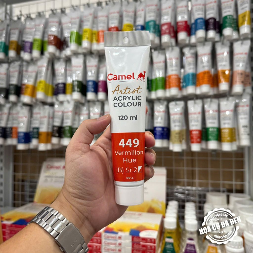 [DA ĐEN] Màu vẽ Acrylic Camel Artist 120ml Dạng Tuýp 120ml - Hãng Kokuyo Camlin